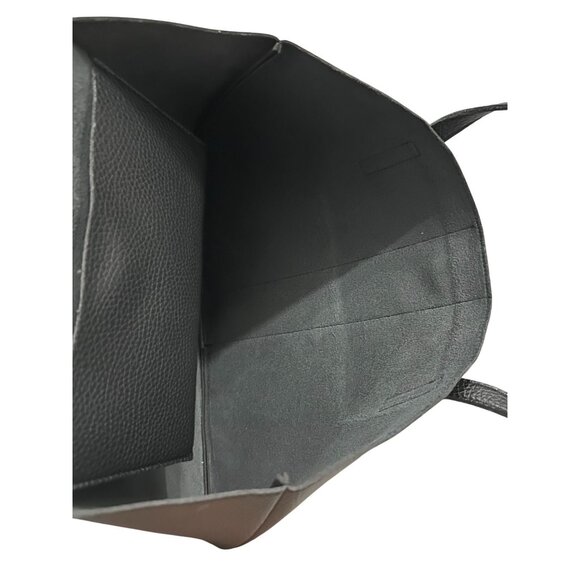 VINCE CAMUTO Black Gray Colorblock Stripe Tote Bag - Picture 6 of 8